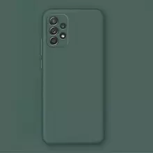 Чехол бампер для Samsung Galaxy A53 5G Anomaly Silicone (с микрофиброй) Dark Green (Темно Зеленый) 