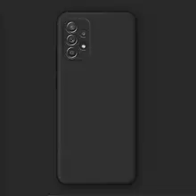 Чехол бампер для Samsung Galaxy A53 5G Anomaly Silicone (с микрофиброй) Black (Черный) 