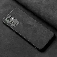 Премиальный чехол бампер для OnePlus 8T Anomaly Alcantara Black (Черный)