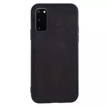 Премиальный чехол бампер для Samsung Galaxy A52s / A52 Anomaly Alcantara Black (Черный)