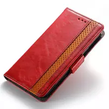 Чехол книжка для Oppo A54 / A55 / A16 / A16s Anomaly Business Wallet Red (Красный)