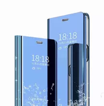 Интерактивная чехол книжка для Vivo Y02 Anomaly Clear View Blue (Синий)