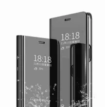 Интерактивная чехол книжка для Vivo Y02 Anomaly Clear View Black (Черный)