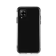 Чохол бампер для Samsung Galaxy A12 Nacho Anomaly Color Plating Black (Чорний)