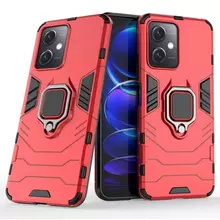 Чехол бампер для Xiaomi Redmi Note 12 Anomaly Defender S (с кольцом-держателем) Red (Красный)