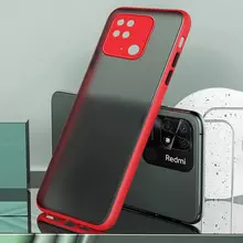 Чехол бампер для Xiaomi Poco C40 / Redmi 10C Anomaly Fresh Line Red (Красный)