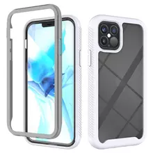 Противоударный чехол бампер для Realme Narzo 50A Anomaly Hybrid 360 White / Grey (Белый / Серый)