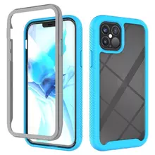 Противоударный чехол бампер для Realme Narzo 50A Anomaly Hybrid 360 Blue / Grey (Синий / Серый)