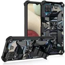 Противоударный чехол бампер для Motorola Moto G100 Anomaly Hybrid Armor (встроенная подставка) Camo / Blue (Камуфляж / Синий)
