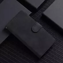 Чехол книжка для Infinix Smart 6 Anomaly Leather Book Black (Черный)