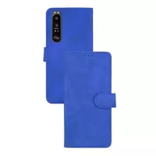 Чехол книжка для Sony Xperia 1 III Anomaly Leather Book Blue (Синий)