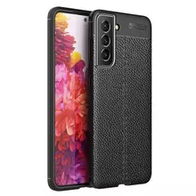 Чехол бампер для Samsung Galaxy S22 Anomaly Leather Fit Black (Черный)