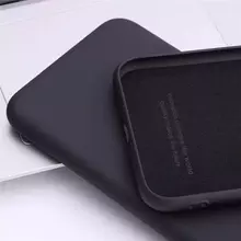 Чехол бампер для Xiaomi Poco C40 / Redmi 10C Anomaly Silicone (с микрофиброй) Black (Черный)