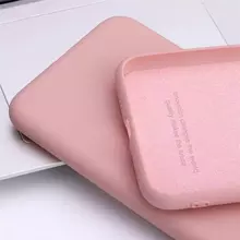 Чохол бампер для Xiaomi Poco C40 / Redmi 10C Anomaly Silicone (з мікрофіброю) Sand Pink (Пісочний Рожевий)