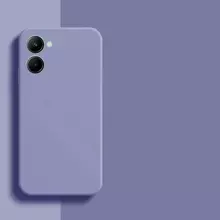 Чехол бампер для Realme 10s Anomaly Silicone (с микрофиброй) Purple (Пурпурный)