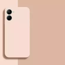 Чехол бампер для Realme 10s Anomaly Silicone (с микрофиброй) Sand Pink (Песочный Розовый)