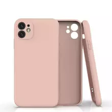 Чехол бампер для Samsung Galaxy A04 Anomaly Silicone (с микрофиброй) Sand Pink (Песочный Розовый)