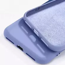 Чехол бампер для Samsung Galaxy M04 / Galaxy A04e Anomaly Silicone (с микрофиброй) Light Purple (Светло Пурпурный)