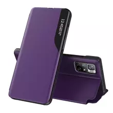Интерактивная чехол книжка для Xiaomi Poco M4 Pro Anomaly Smart View Flip Purple (Пурпурный) 