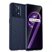 Противоударный чехол бампер для Realme Narzo 50A Anomaly Thunder Blue (Синий)