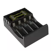 Зарядное устройство для аккумулятора с 4 слотами для AA/AAA NI-MH NI-CD Anomaly Battery Charger Black (Черный) Зарядное устройство для аккумулятора с 4 слотами для AA/AAA NI-MH NI-CD Anomaly Battery Charger Black (Черный)