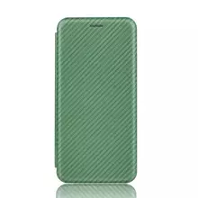 Чехол книжка для vivo V25 Pro Anomaly Carbon Book Green (Зеленый)