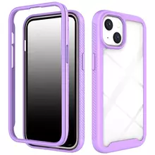 Противоударный чехол бампер для iPhone 14 Anomaly Hybrid 360 Purple (Пурпурный)