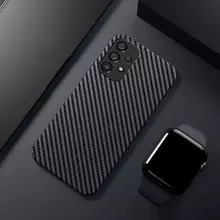 Ультратонкий чехол бампер для Samsung Galaxy A22 / Galaxy M32 / Galaxy M22 Anomaly PC Carbon Black (Черный)
