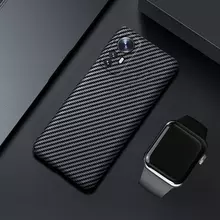Ультратонкий чехол бампер для Infinix Hot 12 Play NFC Anomaly PC Carbon Black (Черный)