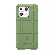 Противоударный чехол бампер для Xiaomi 13 Anomaly Rugged Shield Green (Зеленый)