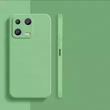 Чехол бампер для Xiaomi 13 Pro Anomaly Silicone (с микрофиброй) Light Green (Светло Зеленый)