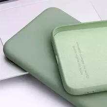 Чехол бампер для Xiaomi Poco M4 5G / Redmi Note 11R Anomaly Silicone (с микрофиброй) Light Green (Светло Зеленый)