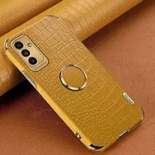 Чехол бампер для Samsung Galaxy A54 Anomaly X-Case (с кольцом-держателем) Yellow (Желтый)