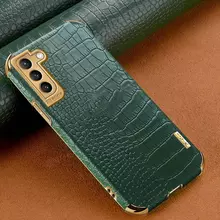 Чехол бампер для Samsung Galaxy S21 Ultra Anomaly X-Case Green (Зеленый)