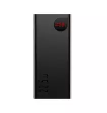 Универсальная батарея Baseus Adaman Metal Digital Display Quick Charge Power Bank 20000mAh 22.5W Black (Черный) PPAD000101