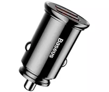 Автомобильное зарядное устройство Baseus Car Charger Circular Plastic USB-C and USB 3.0 30W Black (Черный) (CCALL-YD01)
