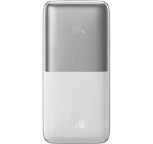 Універсальна батарея Baseus Power Bank 20000mAh Bipow Pro Digital Display PD 20W White (Білий) (PPBD030002)