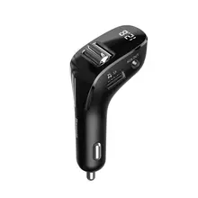 FM-трансмиттер Baseus Streamer F40 AUX wireless MP3 car charger Black (Черный) (CCF40-01)