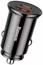 Автомобильное зарядное устройство для Baseus USB Car Charger USB 3.0 + USB-C 30W Black (Черный) (CCALL-YS01)