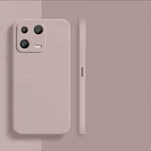 Чехол бампер для Xiaomi 13 Anomaly Silicone (с микрофиброй) Sand Pink (Песочный Розовый)