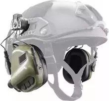 Активные наушники EARMOR M31H на шлем fast крепление ARC с шумоподавлением Foliage Green (Оливковый)