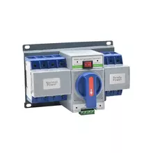 Автоматичний перемикач входів для генераторів електростанцій FEEO Mini Din Rail 4P/63A 220V з ручним включенням 3-х фазний Gray (Сірий)