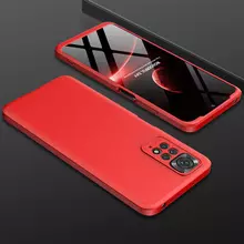 Ультратонкий чехол бампер для Xiaomi Redmi Note 11 / Redmi Note 11S GKK Dual Armor Red (Красный)