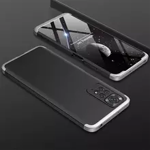 Ультратонкий чехол бампер для Xiaomi 13 Pro GKK Dual Armor Black / Silver (Черный / Серебристый)