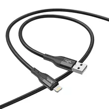 Кабель Hoco Lightning Creator silicone charging data cable X72 1m, 2.4A Black (Черный)