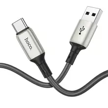 Кабель Hoco Type-C Howdy charging data cable X66 1m, 3A Grey (Серый)
