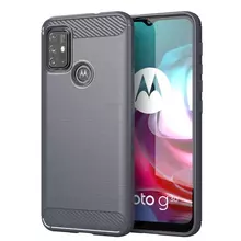 Протиударний чохол бампер для Motorola Moto G51 5G iPaky Carbon Fiber Grey (Сірий)
