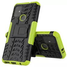 Противоударный чехол бампер для Nokia G50 Nevellya Case (встроенная подставка) Green (Зеленый)
