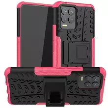 Протиударний чохол бампер для Vivo X60 Nevellya Case (вбудована підставка) Pink (Рожевий)