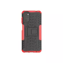 Протиударний чохол бампер для Motorola Moto E32 / G22 Nevellya Case (вбудована підставка) Red (Червоний)